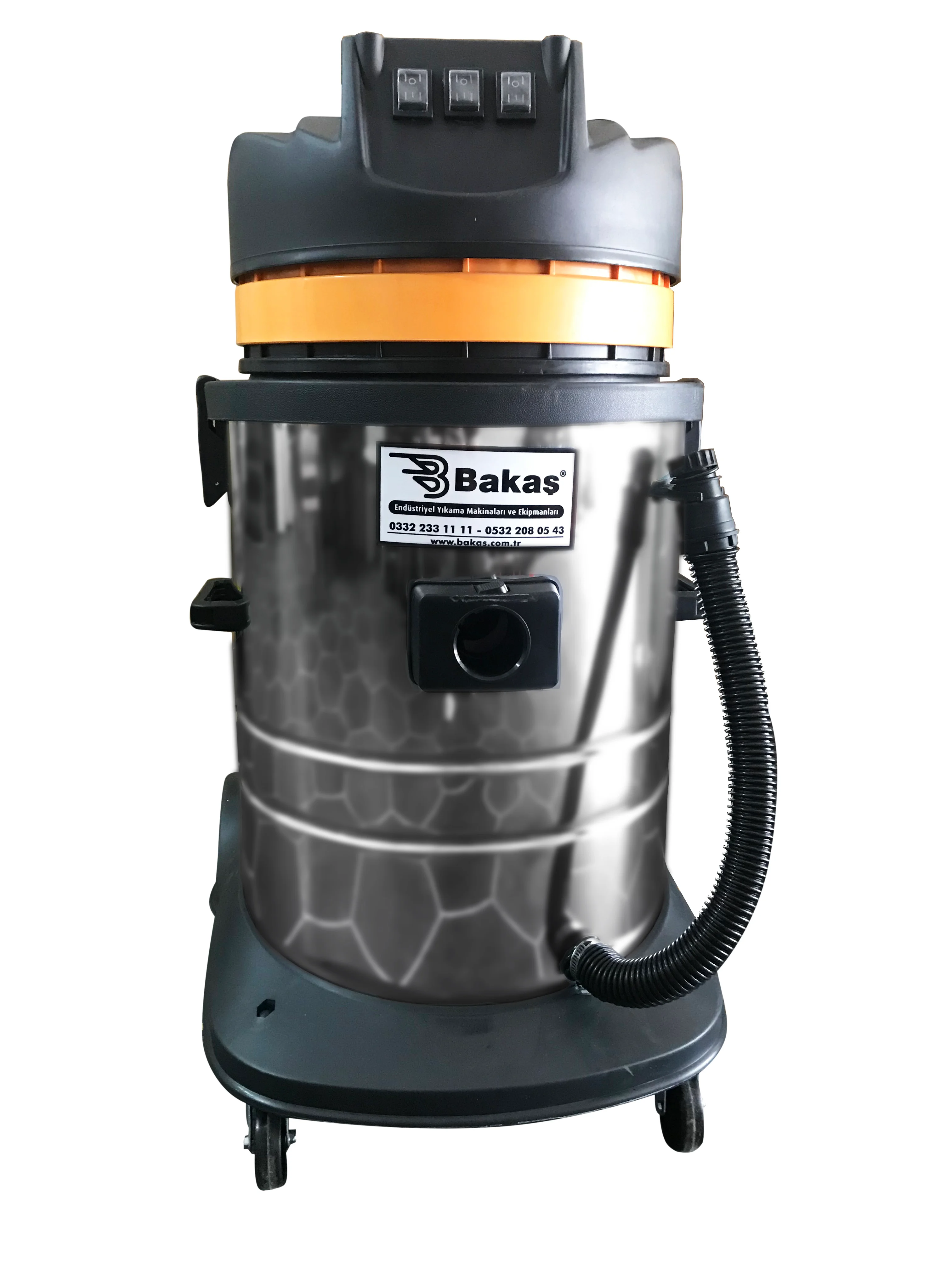 Safran 3 Motorlu Islak Kuru Süpürge Vakum Makinesi 3600 watt